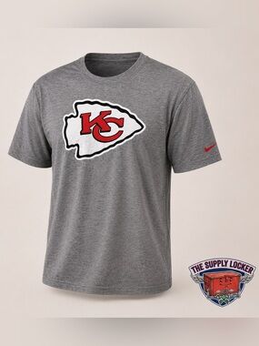 Nike Kansas City Chiefs Gray Graphic T Shirt Men’s Medium NFL Football Tee